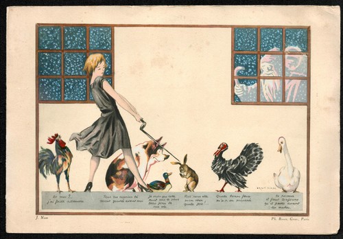 Menu réveillon 1925 jacques - réveillon, 1925.