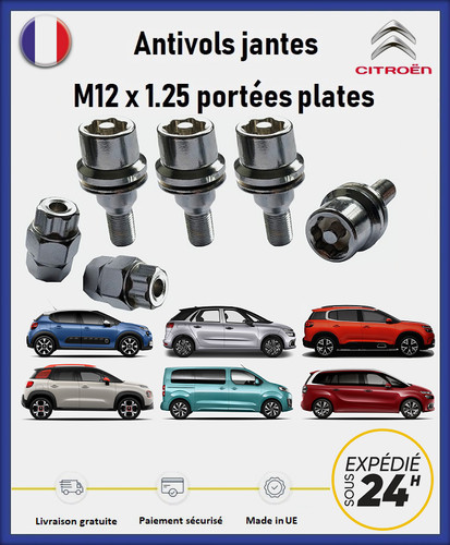 Ecrous antivol roues - de,