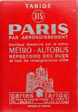 Plan de Paris 315 (Format 96x140) | Taride | Bon état