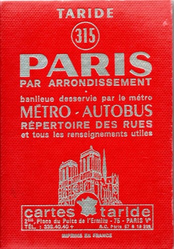 Plan paris 315 format - plan, de