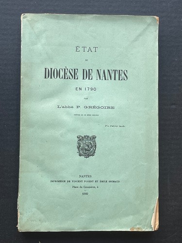 état diocèse nantes - État, en