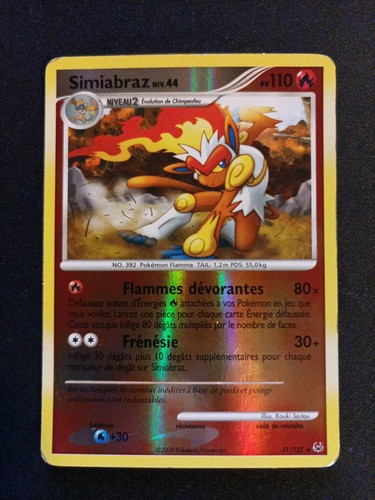 Carte pokémon simiabraz - pokémon,