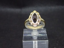 Bague Or jaune 750/ème de 3g, façon marquise  / Bijoux d'occasion