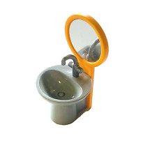 PLAYMOBIL * MAISON MODERNE * Lavabo Gris Miroir Orange Salle de Bain 5167 70985
