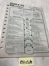 Fiche technique automobile