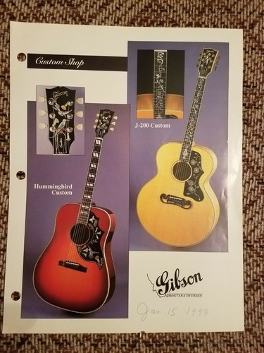 1993 gibson guitars dealer - 1993,