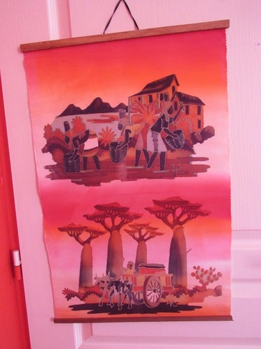 Joli tableau batik teinture - tableau,