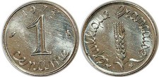 1 CENTIME EPI 1974 REBORD