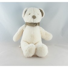 Doudou ours blanc bandanas