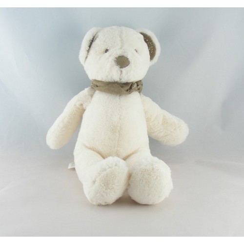 Doudou ours blanc bandanas