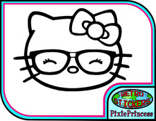 Hello kitty autocollant - kitty, k
