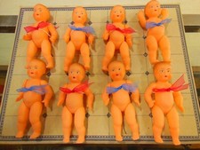 Lot de 8 petits baigneurs celluloid de diverses marques,( petitcolin,  convert 