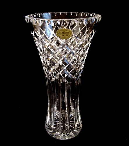 Vase cristal bohême 31 - cristal, de