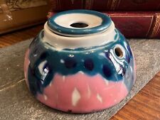 Encrier Porcelaine Peinte Limoges Tharaud Art Deco Inkwell