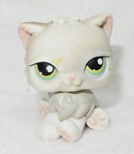 LITTLEST PETSHOP LPS #328 HASBRO CAT CHAT PERSAN BLANC ET GRIS YEUX VERT JAUNE