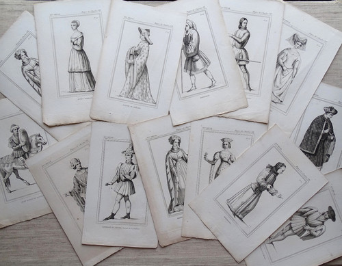 Massard lot gravures 19e - de,