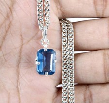 Pendentif naturel aigue-marine