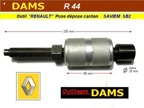 Outil dams r44 pose dépose - r44,