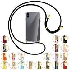 Collier (O) pour Apple iPhone XS Max Coque avec cordon Etui Case Couverture