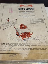 Moto-Mower Super Tiller Deluxe