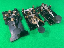 Lot de 3  Manipulateurs  Morse Key Telegraph  cw jeep dodge radio militaire WWII
