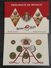 Coffret BU Monaco 2025 SANS la 2 Euro, 7000ExSeulement