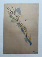 PAUL CEZANNE Dessin sur papier (fait main) signé et estampillé art ancien mixte