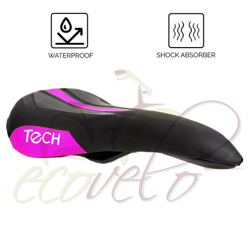 Selle noire fuchsia vélo - noire,