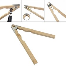 Porte-bague en bois, pince à