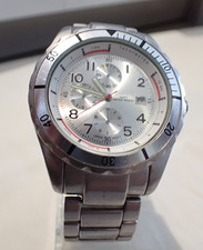 ANCIENNE Mtr JAPONAISE HOMME A GUICHET DATE + TACHYMETRE (2005),TBEG & FONCTIONS