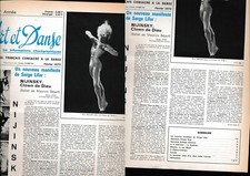 Revue Art et Danse N° 124 de 1972  Eric Bruhn  dans l'oiseau de neige