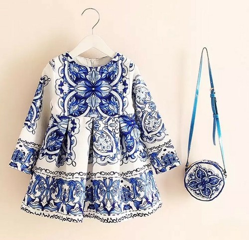 Kids girls long sleeve - , floral