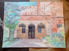 Aquarelle Originale De Mathys. V, '' Medina Des Oudayas " 50x70, 1999, Maroc