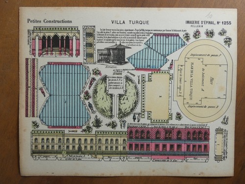 Maquette papier villa - villa, turque