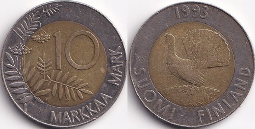 Mark markkaa 1993 m - 10,