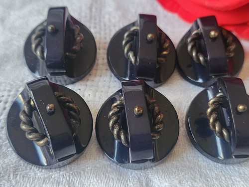 Lot boutons anciens bleu - anciens,
