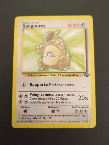 Carte pokémon kangourex - carte,