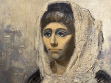 Huile sur toile portrait