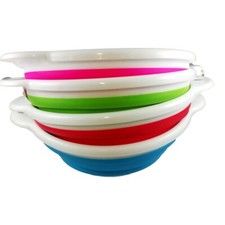 Passoire Pliable en Silicone Plastique Egouttoir à Légumes Fruits Riz Pâtes Cuis