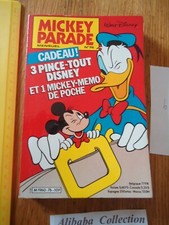 LIVRE ** MICKEY PARADE 76 PINCE TOUT MEMO avec ** JOURNAL Walt Disney BD ALBUM b