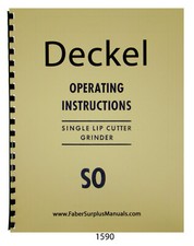 Deckel Single Lip Cutter