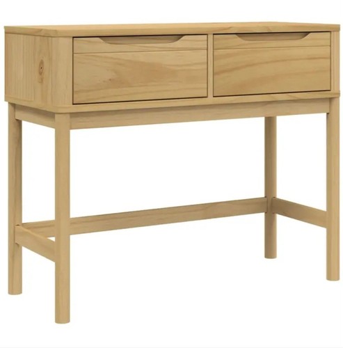 Console rustique pin massif - pin,