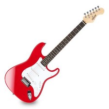 Guitare Electrique Strato ST-Style Single Coil Tremolo 22 Frettes Cutaway Rouge