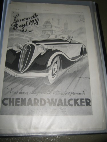 Publicité ancienne automobile
