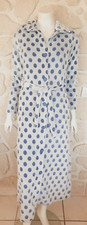 Robe de chambre polaire bleue
