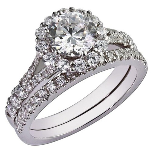 2ct rond imitation diamant - imitation,