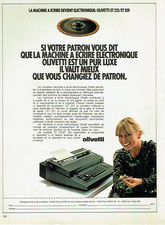 publicité Advertising 0223 1979   Olivetti machine à écrire électronique