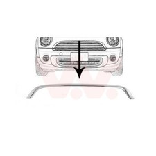 1x Baguette et bande protectrice, grille de radiateur VAN WEZEL 0508518