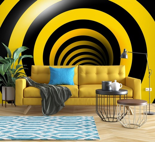 Papier peint rond - , 3d