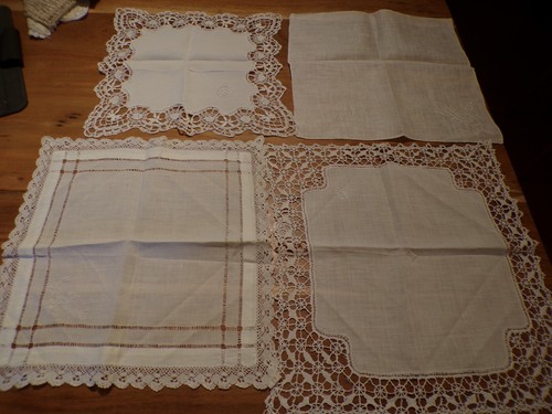 Linge ancien lot - de, 4